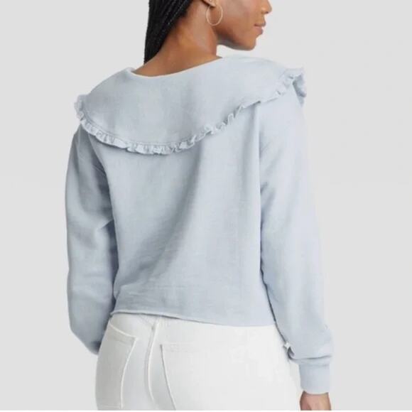 Universal Thread Blue Collared Sweatshirt Size XXL EUC - Picture 2 of 5